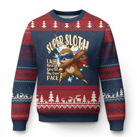Super Sloth I Will Rescue You Ugly Christmas Sweater Funny Sloth Lover Gift - Wonder Print Shop