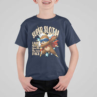 Super Sloth I Will Rescue You T Shirt For Kid Funny Sloth Lover Gift - Wonder Print Shop