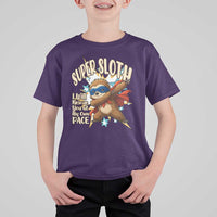 Super Sloth I Will Rescue You T Shirt For Kid Funny Sloth Lover Gift - Wonder Print Shop