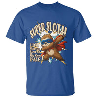 Super Sloth I Will Rescue You T Shirt Funny Sloth Lover Gift - Wonder Print Shop