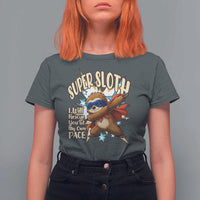 Super Sloth I Will Rescue You T Shirt For Women Funny Sloth Lover Gift - Wonder Print Shop