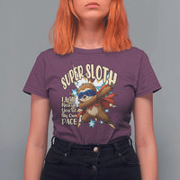Super Sloth I Will Rescue You T Shirt For Women Funny Sloth Lover Gift - Wonder Print Shop