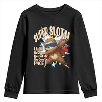 Super Sloth I Will Rescue You Youth Sweatshirt Funny Sloth Lover Gift - Wonder Print Shop
