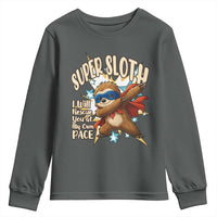 Super Sloth I Will Rescue You Youth Sweatshirt Funny Sloth Lover Gift - Wonder Print Shop