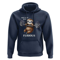 Funny Gym Sloth Hoodie Not Fast Just Furious - Wonder Print Shop