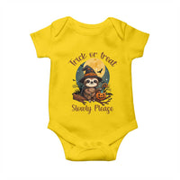 Funny Halloween Sloth Baby Onesie Trick Or Treat Slowly Please - Wonder Print Shop