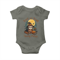 Funny Halloween Sloth Baby Onesie Trick Or Treat Slowly Please - Wonder Print Shop