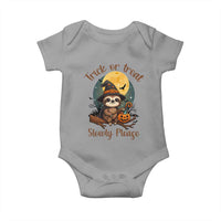 Funny Halloween Sloth Baby Onesie Trick Or Treat Slowly Please - Wonder Print Shop