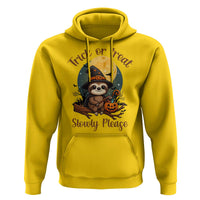 Funny Halloween Sloth Hoodie Trick Or Treat Slowly Please - Wonder Print Shop