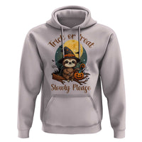 Funny Halloween Sloth Hoodie Trick Or Treat Slowly Please - Wonder Print Shop