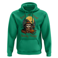Funny Halloween Sloth Hoodie Trick Or Treat Slowly Please - Wonder Print Shop