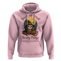 Funny Halloween Sloth Hoodie Trick Or Treat Slowly Please - Wonder Print Shop
