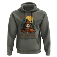 Funny Halloween Sloth Hoodie Trick Or Treat Slowly Please - Wonder Print Shop