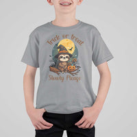 Funny Halloween Sloth T Shirt For Kid Trick Or Treat Slowly Please - Wonder Print Shop