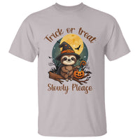 Funny Halloween Sloth T Shirt Trick Or Treat Slowly Please - Wonder Print Shop