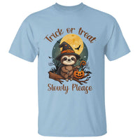 Funny Halloween Sloth T Shirt Trick Or Treat Slowly Please - Wonder Print Shop