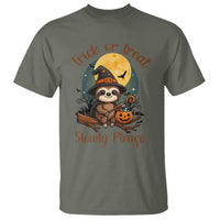 Funny Halloween Sloth T Shirt Trick Or Treat Slowly Please - Wonder Print Shop