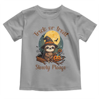 Funny Halloween Sloth Toddler T Shirt Trick Or Treat Slowly Please - Wonder Print Shop