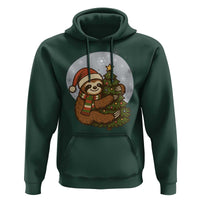 Funny Xmas Hoodie Slothin Around The Christmas Tree - Wonder Print Shop