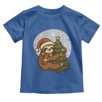 Funny Xmas Toddler T Shirt Slothin Around The Christmas Tree - Wonder Print Shop