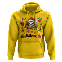 Funny Christmas Sloth Hoodie Merry Slothmas - Wonder Print Shop