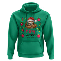 Funny Christmas Sloth Hoodie Merry Slothmas - Wonder Print Shop