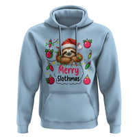 Funny Christmas Sloth Hoodie Merry Slothmas - Wonder Print Shop