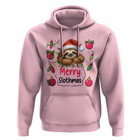 Funny Christmas Sloth Hoodie Merry Slothmas - Wonder Print Shop
