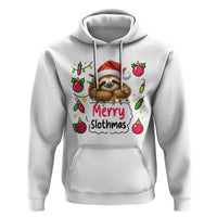 Funny Christmas Sloth Hoodie Merry Slothmas - Wonder Print Shop