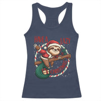 Have A Lazy Christmas Racerback Tank Top Cute Xmas Sloth - Wonder Print Shop