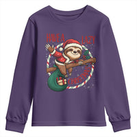 Have A Lazy Christmas Youth Sweatshirt Cute Xmas Sloth - Wonder Print Shop