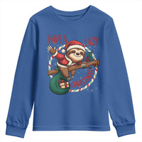 Have A Lazy Christmas Youth Sweatshirt Cute Xmas Sloth - Wonder Print Shop