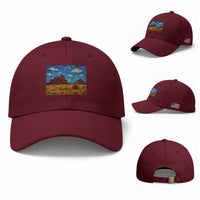 Starry Night Desert Monument Valley Baseball Cap Hogan Home Oil Painting Graphic
