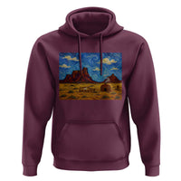 Starry Night Desert Monument Valley Hoodie Hogan Home Oil Painting Graphic