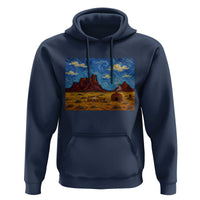 Starry Night Desert Monument Valley Hoodie Hogan Home Oil Painting Graphic