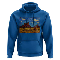 Starry Night Desert Monument Valley Hoodie Hogan Home Oil Painting Graphic