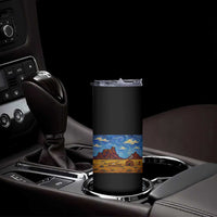 Starry Night Desert Monument Valley Skinny Tumbler Hogan Home Oil Painting Graphic