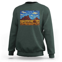 Starry Night Desert Monument Valley Sweatshirt Hogan Home Oil Painting Graphic