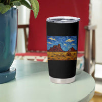 Starry Night Desert Monument Valley Tumbler Cup Hogan Home Oil Painting Graphic