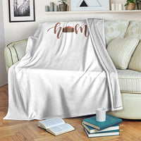 Rustic Hogan Home Typography Throw Blanket Native American Heritage Pride