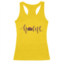 Rustic Hogan Home Typography Racerback Tank Top Native American Heritage Pride