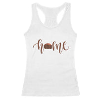 Rustic Hogan Home Typography Racerback Tank Top Native American Heritage Pride