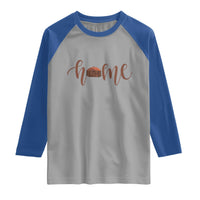 Rustic Hogan Home Typography Raglan Shirt Native American Heritage Pride
