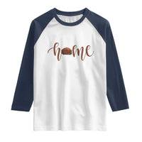 Rustic Hogan Home Typography Raglan Shirt Native American Heritage Pride