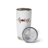Rustic Hogan Home Typography Tumbler Cup Native American Heritage Pride