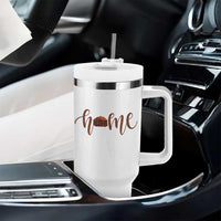 Rustic Hogan Home Typography Tumbler With Handle Native American Heritage Pride
