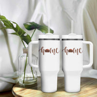 Rustic Hogan Home Typography Tumbler With Handle Native American Heritage Pride
