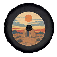 Vintage Monument Valley Landscape Spare Tire Cover Desert Hogan Home Art