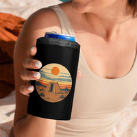 Vintage Monument Valley Landscape 4 in 1 Can Cooler Tumbler Desert Hogan Home Art
