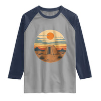 Vintage Monument Valley Landscape Raglan Shirt Desert Hogan Home Art